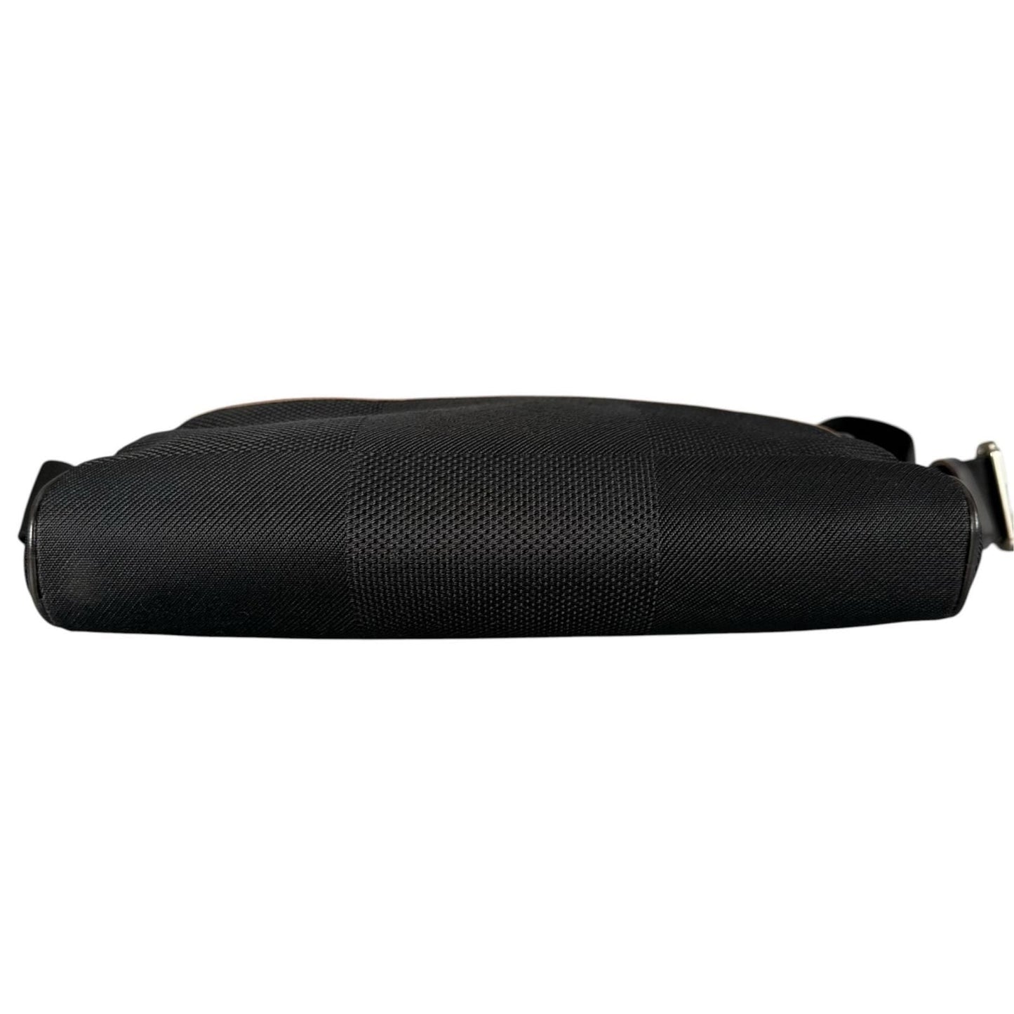 Louis Vuitton Acrobat Damier Geant Noir Leather Nylon Black Belt Bag Silver