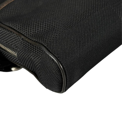 Louis Vuitton Acrobat Damier Geant Noir Leather Nylon Black Belt Bag Silver