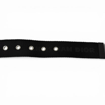 Dior Homme Logo Silver Pin Buckle Belt Black Recommended