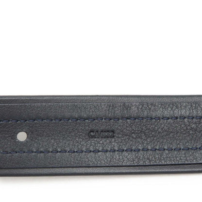 Louis Vuitton 100 40 Navy Gray Leather Suede Belt
