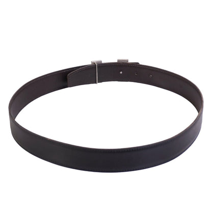 Hermes Belt Leather Constance Logo Silver