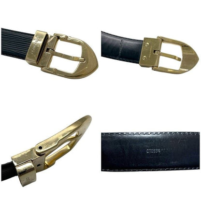 Louis Vuitton Belt Ceinture Classic Black Noir Epi Waist 88 30