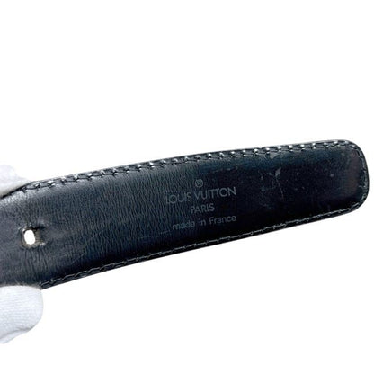 Louis Vuitton Belt Ceinture Classic Black Noir Epi Waist 88 30