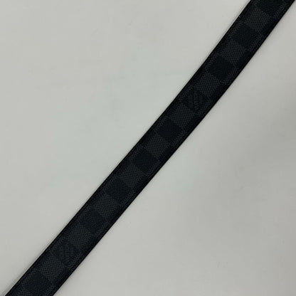 Louis Vuitton Ceinture Anagram Belt Leather Noir Black Silver