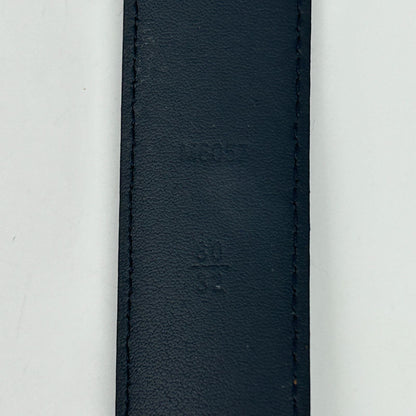 Louis Vuitton Ceinture Anagram Belt Leather Noir Black Silver