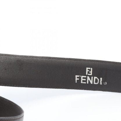 Fendi Belt Zucca Gold Canvas Leather