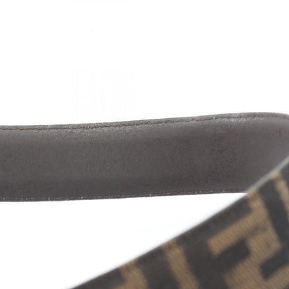 Fendi Belt Zucca Gold Canvas Leather