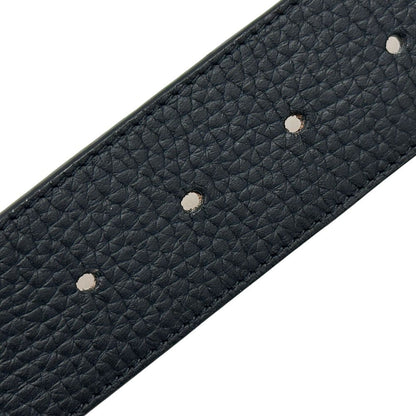 Louis Vuitton Belt Leather Ceinture Reversible Black Brown Gold 85 34 Logo Adult