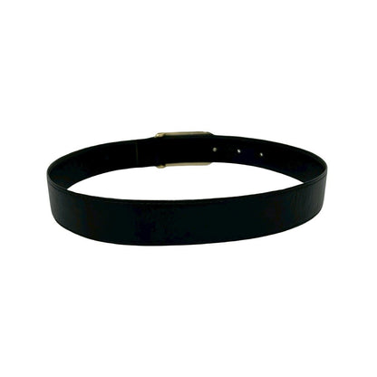 Dior CD Logo Leather Belt Black