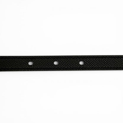 Hermes Pop 15 Black Veau Epsom Golden Rose Belt 75