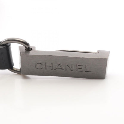 Chanel Belt Logo Plate Leather