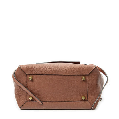 Celine Mini Belt Bag Brown Gray Calfskin Leather