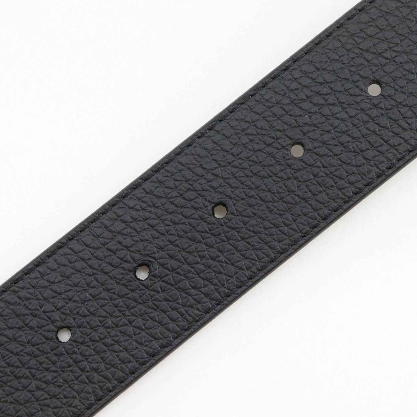 Louis Vuitton Belt LV Damier 40 Reversible Leather Gold Plated Black Gray