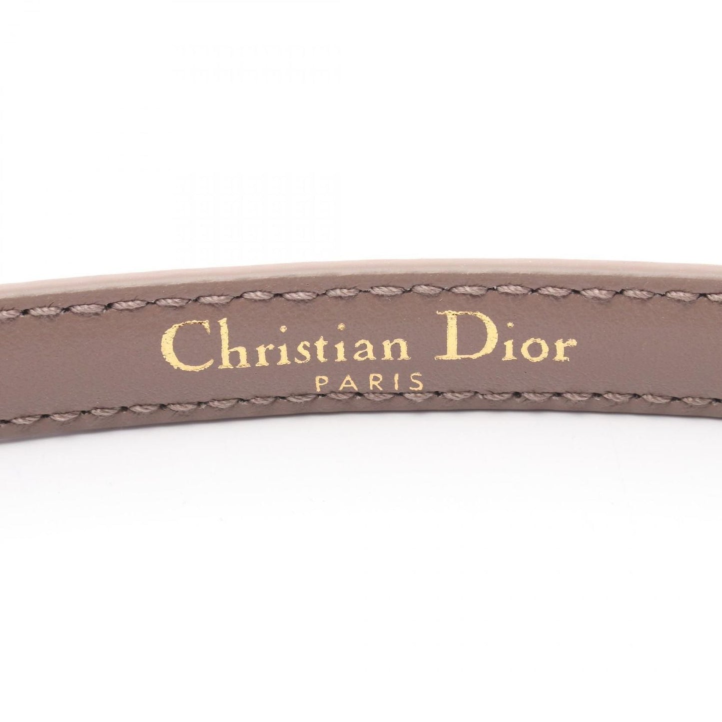 Dior Belt CD Logo Mini Beige Leather