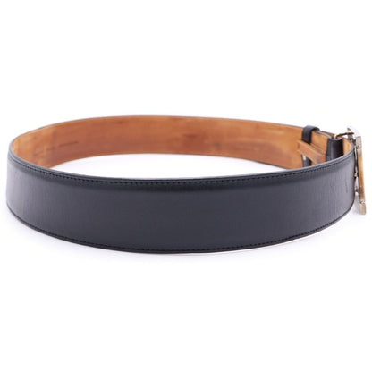 Fendi FF Big Logo Buckle Leather Belt Black