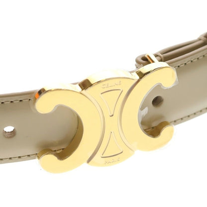 Celine Medium Triomphe Belt Leather Beige