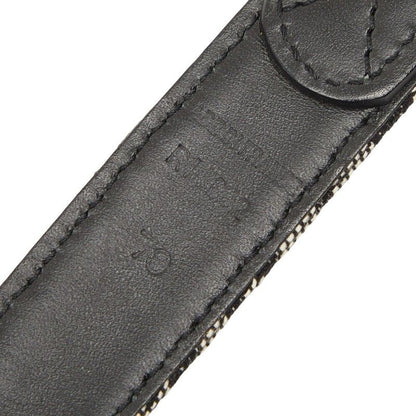 Dior Trotter CD Logo Buckle 70 Black White Canvas Leather Belt