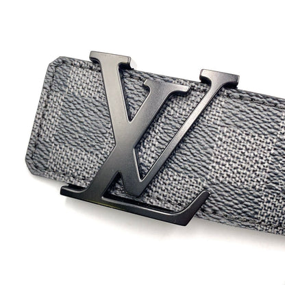 Louis Vuitton Ceinture LV Initial Leather Black Belt
