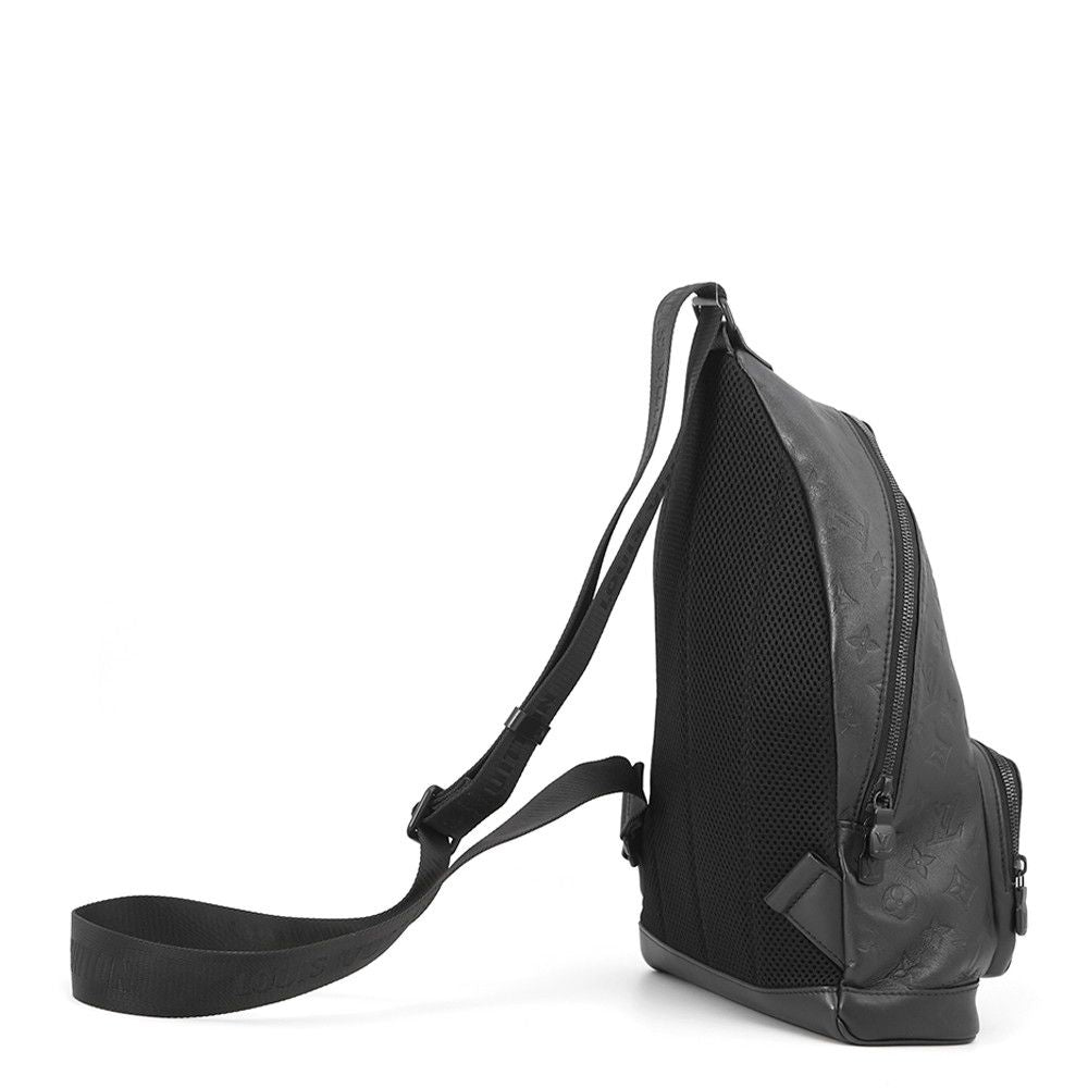 Louis Vuitton Belt Bag Monogram Shadow Leather Black