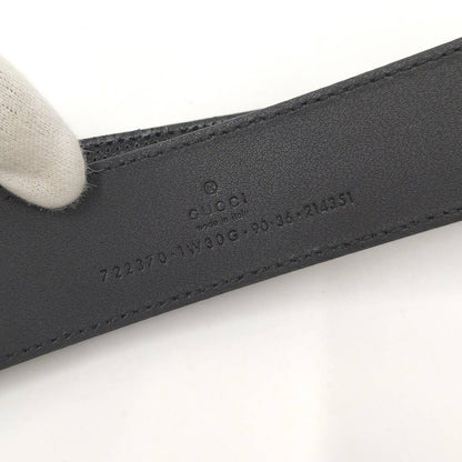 Gucci Belt :90 36 Leather Black