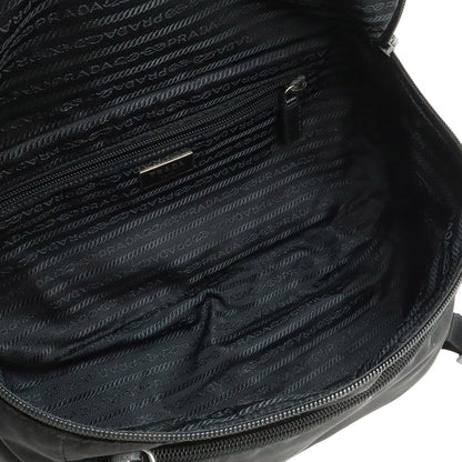 Prada Triangle Logo Belt Bag Nylon Leather Black