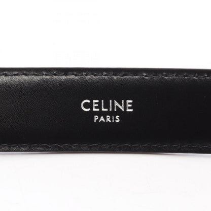Celine Belt Triomphe 25 Silver Leather