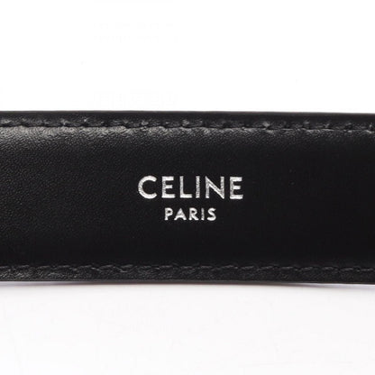 Celine Belt Triomphe 25 Silver Leather