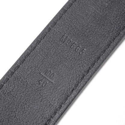 Louis Vuitton Ceinture Belt 100 40 Leather Black Silver
