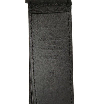 Louis Vuitton Monogram Taurillon Ceinture Signature 90 36 Black Leather Belt