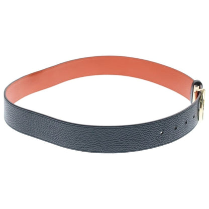 Gucci GG Supreme Reversible Belt Black Orange Leather Gold