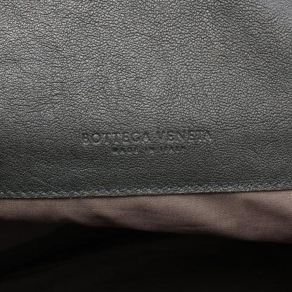 Bottega Veneta Backpack Intrecciato Gray Blue Leather
