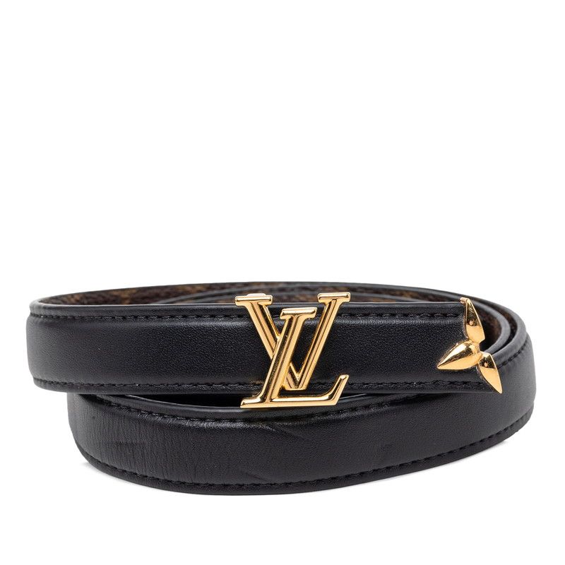 Louis Vuitton Pretty LV Reversible Belt Black Brown Leather