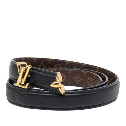 Louis Vuitton Pretty LV Reversible Belt Black Brown Leather