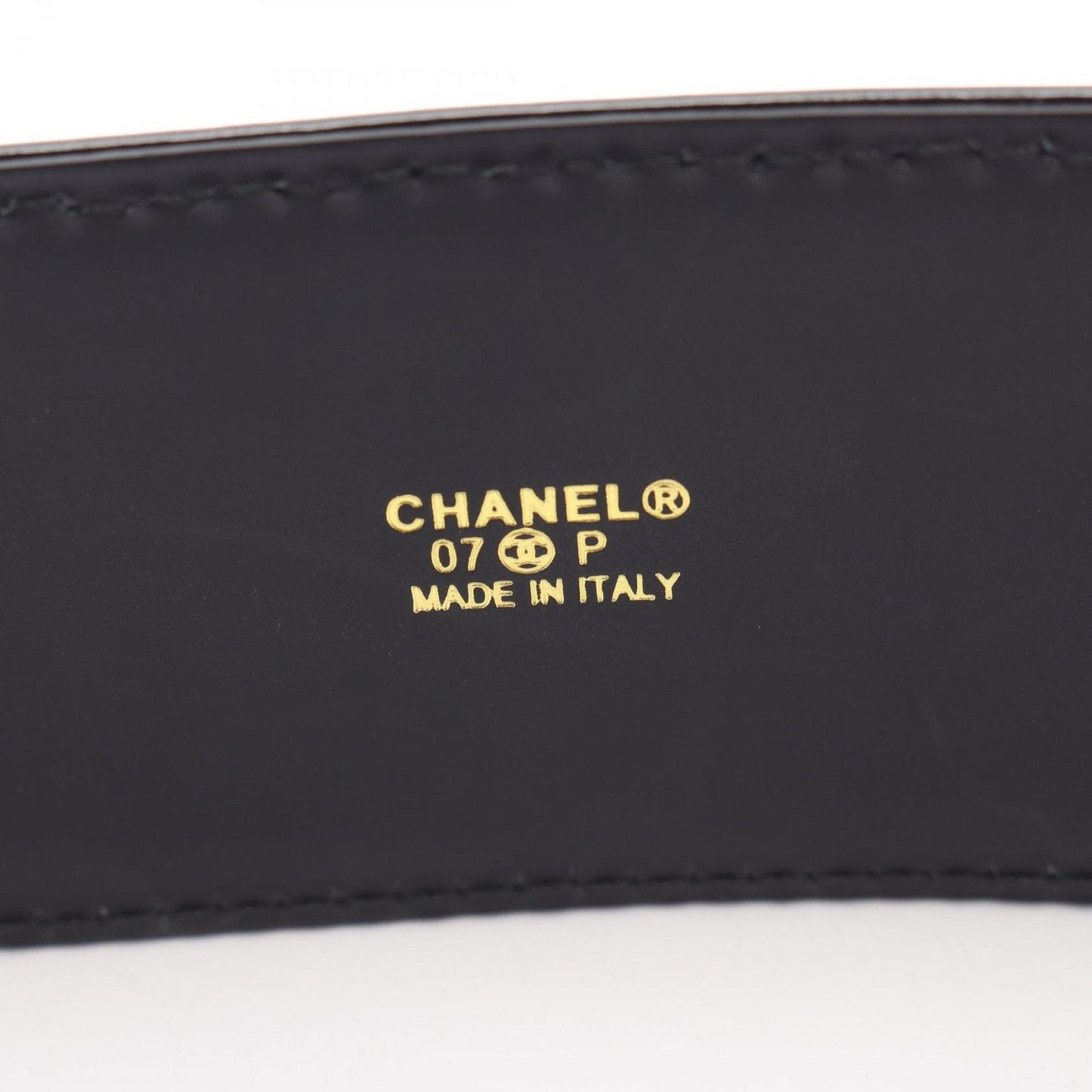 Chanel Belt CC Logo Patent Leather