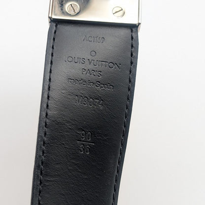 Louis Vuitton Ceinture Seattle Damier Graphite Black Belt