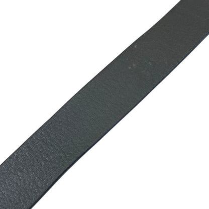 Fendi FF Logo Buckle Belt Leather Gray Practical