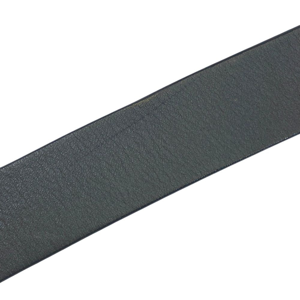 Fendi FF Logo Buckle Belt Leather Gray Practical
