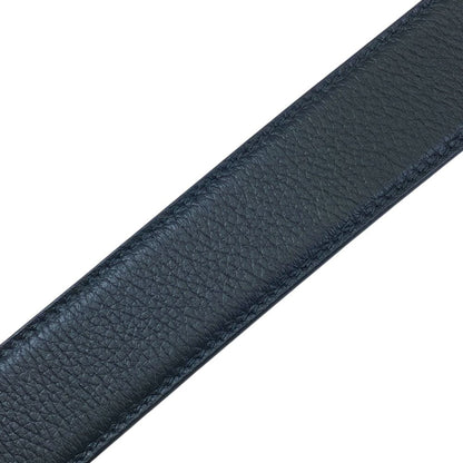 Dior Logo Buckle Belt Leather Black Daily Practical