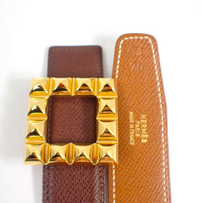 Hermes Belt Round Gold