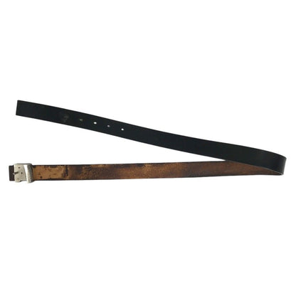 Louis Vuitton Belt Ceinture Initial Leather Black
