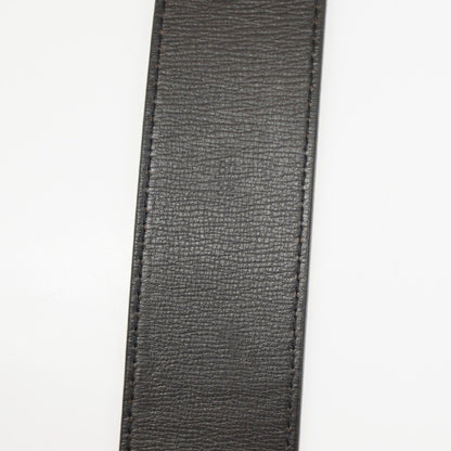 Louis Vuitton Belt Ceinture LV Initial 80 Brown Gold Leather