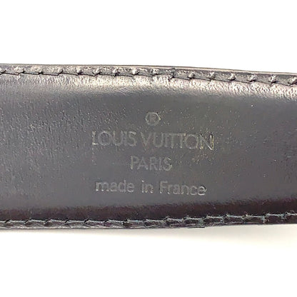 Louis Vuitton Ceinture Classic Leather Black Belt Gold