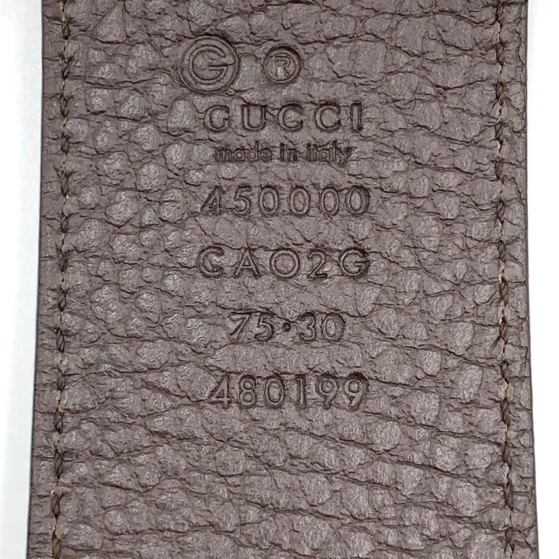 Gucci Interlocking Leather Black Belt Gold