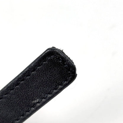 Chanel CC Logo Belt 97 Leather Black
