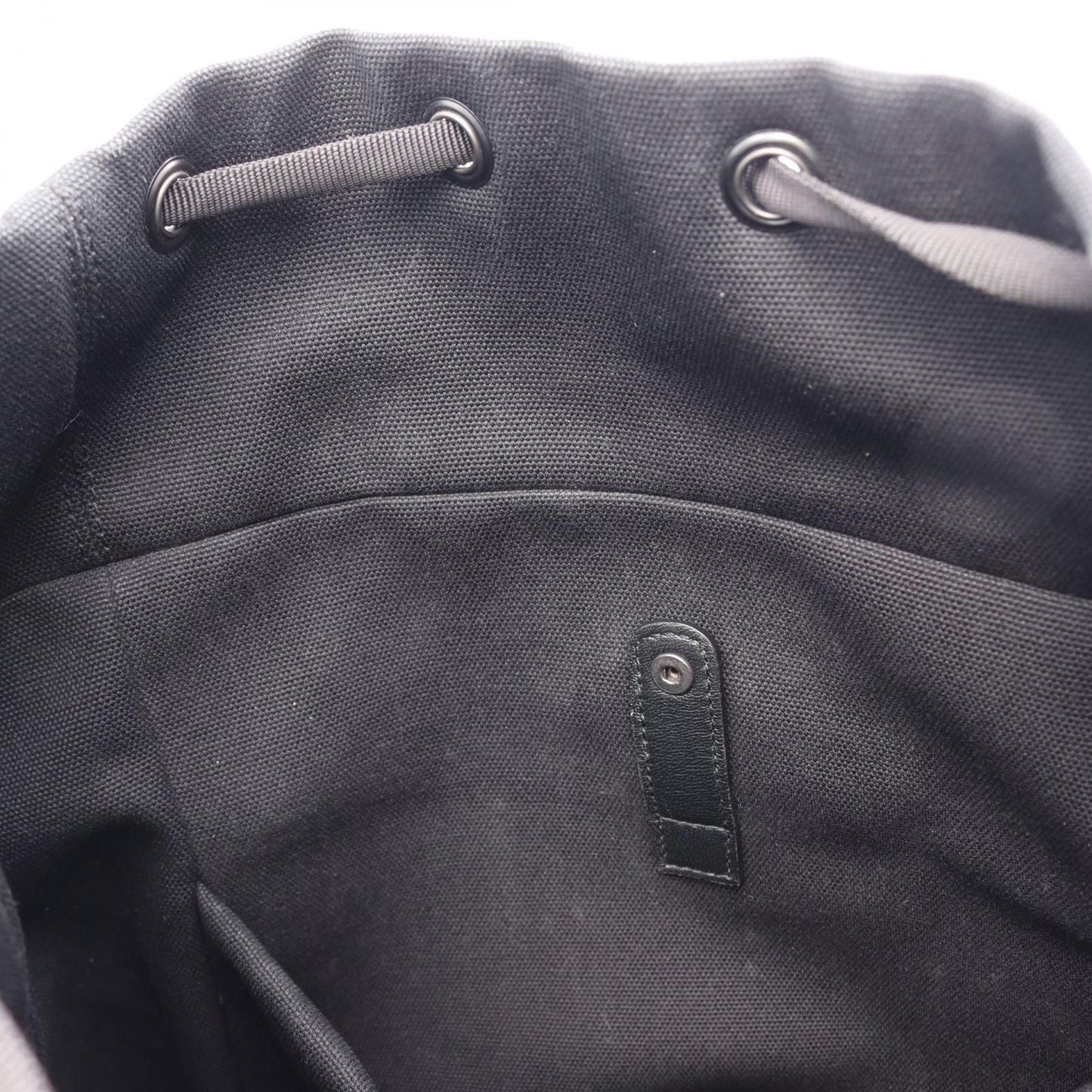 Bottega Veneta Backpack Intrecciato Black Gray White Canvas Leather