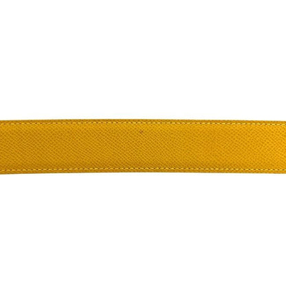 Hermes Belt Yellow Green Constance Waist 63 30 Togo Leather Logo Buckle