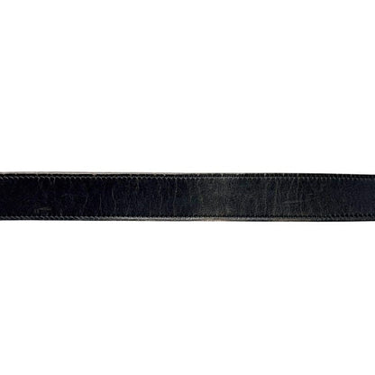 Hermes Belt Black Brown Evelyne Waist 94 30 Box Calf Togo Perforated Logo Buckle