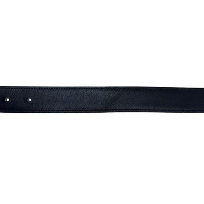 Hermes Belt Navy Blue Waist 88 30 Box Calf Taurillon Clemence