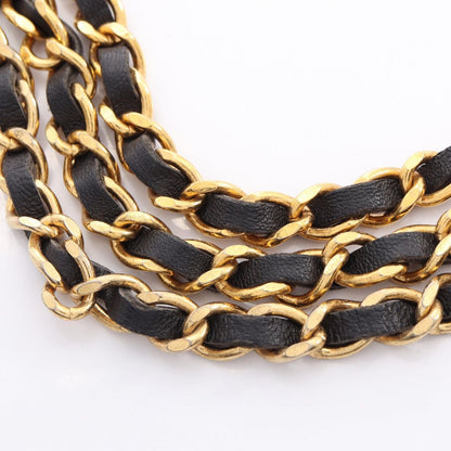 Chanel Belt CC Logo Chain Leather