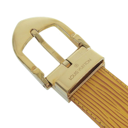 Louis Vuitton Ceinture Epi Leather Belt Yellow Gold